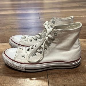 High top converse - white